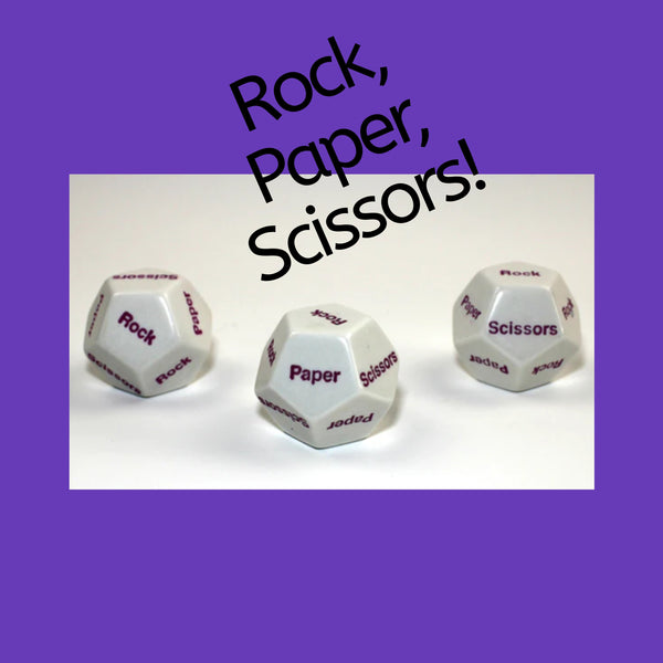 Novelty Dice Rock paper scissors