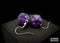 *Preorder* Hook Earrings Borealis® Royal Purple Mini-Poly d20 Pair