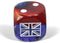 (preorder) WW2 dice United Kingdom Gemini Blue-Red/white 16mm d6 Dice Block (12 dice)