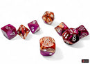 Gemini Copper-Purple/white Polyhedral 7-Dice Set (with bonus die)