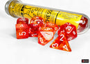 Nebula Molten/white Luminary™ Polyhedral 7-Dice Set (with bonus die)