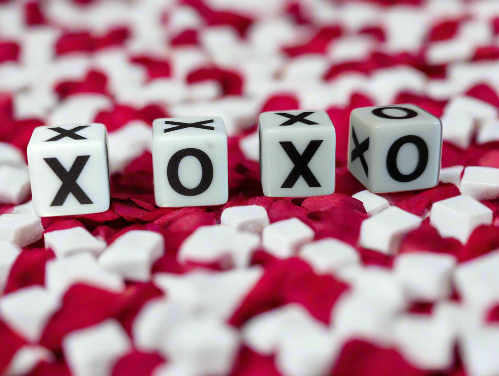 X-O-X-O Dice | Printed d6 Dice w/ X or O on each side Tic-Tac-Toe / Hu
