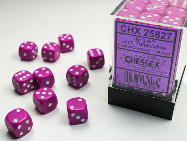 Blank Dice & Labels Set, Set of 36