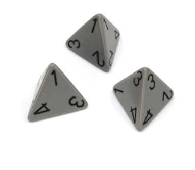 4 Sided Transparent Polyhedral - HD - The Dice Emporium