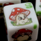 (White) Mushroom Dice | Printed d6 Dice Featuring Cute Mushroom Numbered