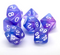 Enchanted Amethyst Polyhedral Dice Set | 7-Dice Purple Set with Subtle Glitter