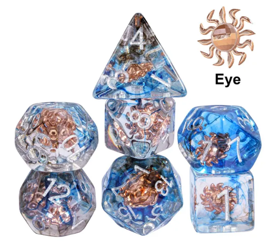 Divine Shimmer - D20 + D10 + D4 Dice Set