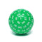 "Green" Single 100 Sided Polyhedral Dice (D100) | Solid Green Color (45mm) White