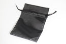 2 Pack of Large Black Satin Gift Bag Game Dice Bag Counter Pouch 4"x 6"