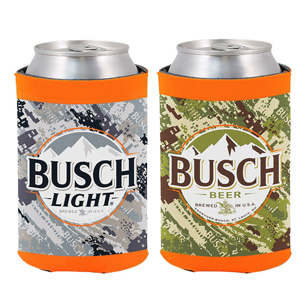 BUSCH LIGHT 16oz 3 BEER CAN COOLERS KOOZIE COOLIE PINT HUGGIE POUNDER BUD  NEW