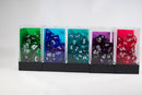 Translucent 7-Die Chessex Sets Made in Germany -Red, Blue, Green, Teal, Purple-