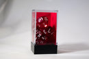 Translucent 7-Die Chessex Sets Made in Germany -Red, Blue, Green, Teal, Purple-
