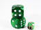 OOP Rare 30mm Velvet Dark Green Dice RPG DnD Silver Pips by Chessex Out of Print (Sold per piece)