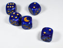Lustrous Purple Custom Crescent Moon w/Gold