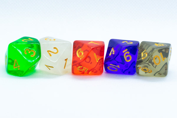 d10 Countdown Dice (Blue, Emerald, Pearl, Red, Smoke)