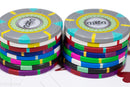 13.5g 'Basic' Poker Chip (50) Blue/grey/white [sold by the piece]