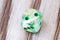 Marble 16mm d6 Green/dark green Dice (sold per die)