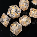Puppy Dog 7-Dice Set w/Gold Numbers Dnd Dice Set Dog Dice
