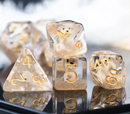Puppy Dog 7-Dice Set w/Gold Numbers Dnd Dice Set Dog Dice