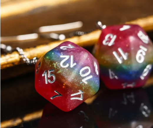 Dnd on sale dice jewelry