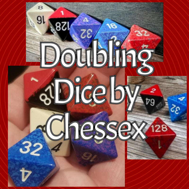 Doubling Cubes for Sale | Old Stock Chessex Doubling Dice
