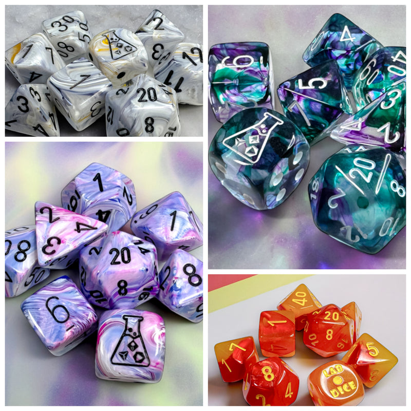 Introducing Chessex Lab Dice Wave 8: An In-Depth Look at Six Stunning Dice Sets