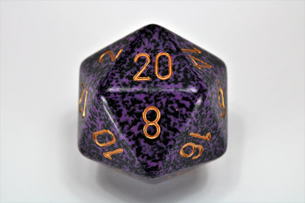 Speckled Hurricane 34mm d20 Dice – Single Chonk