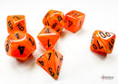 Vortex Orange/black Mini-Polyhedral 7-Die Set (Mini Poly Release 3)