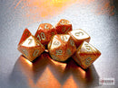 Glitter Gold/silver Mini-Polyhedral 7-Die Set (Mini Poly Release 3)