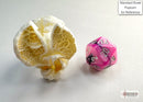 Gemini Black-Pink/white Mini-Polyhedral 7-Die Set (Mini Poly Release 3)
