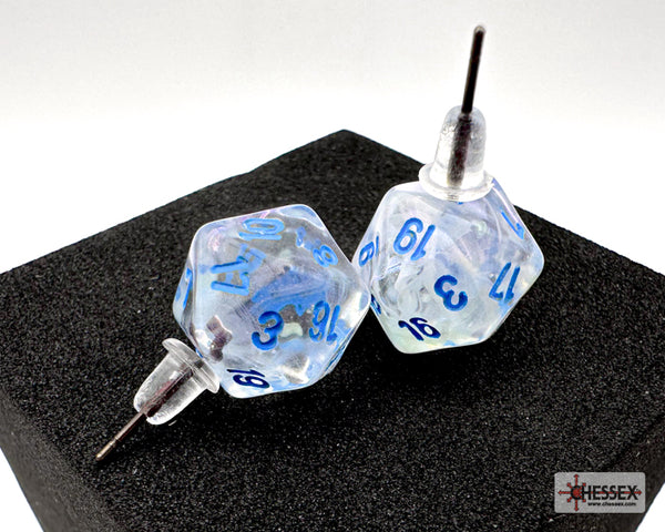 *Preorder* Stud Earrings Borealis® Icicle™ Mini-Poly d20 Pair