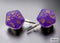 *Preorder* Stud Earrings Borealis® Royal Purple Mini-Poly d20 Pair