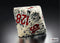 Speckled Red Dalmation 8-Sided Doubling Cube | 1-128 Backgammon Type Novelty Dice