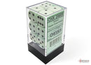 Opaque Pastel Green/back | 7-Dice, 16mm, 12mm, d10s by Chessex