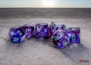 Nebula Mega-hedral Nocturnal/turquoise Luminary 7-Dice