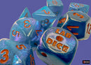 Borealis Midnight/copper Polyhedral 7-Dice Set (with bonus die)