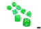 Nebula Gelatinous/white Polyhedral 7-Dice Set (with bonus die)