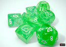 Nebula Gelatinous/white Polyhedral 7-Dice Set (with bonus die)
