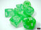Nebula Gelatinous/white Polyhedral 7-Dice Set (with bonus die)
