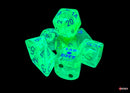 Nebula Gelatinous/white Polyhedral 7-Dice Set (with bonus die)