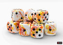 (Preorder)  Brush Sunrise/black 16mm d6 Dice Block (12 dice)