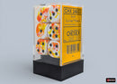 (Preorder)  Brush Sunrise/black 16mm d6 Dice Block (12 dice)