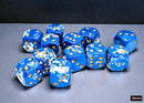 (Preorder) Brush Wavebreak/gold 16mm d6 Dice Block (12 dice)