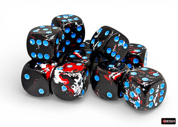 Brush Dark Side/blue 16mm d6 Dice Block (12 dice) Brush Dark Side/blue 16mm d6 Dice Block (12 dice)