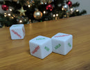 Holiday Naughty or Nice Die – Funny Christmas Game Accessory (20mm) sold per die
