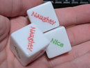 Holiday Naughty or Nice Die – Funny Christmas Game Accessory (20mm) sold per die