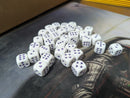 Rare Chessex White with Purple Heart Pips 16mm d6 – Single Die