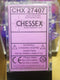 CHX 27407 7-Die Borealis Purple w/ White Numbers Set 7-Dice Chessex