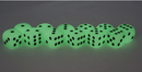 Phantom White Glow in the Dark 16mm Acrylic d6 Dice – Single Glow Dice