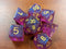 Time Walker | Purple w/Gold Glitter 7-Dice Set RPG Dice Set